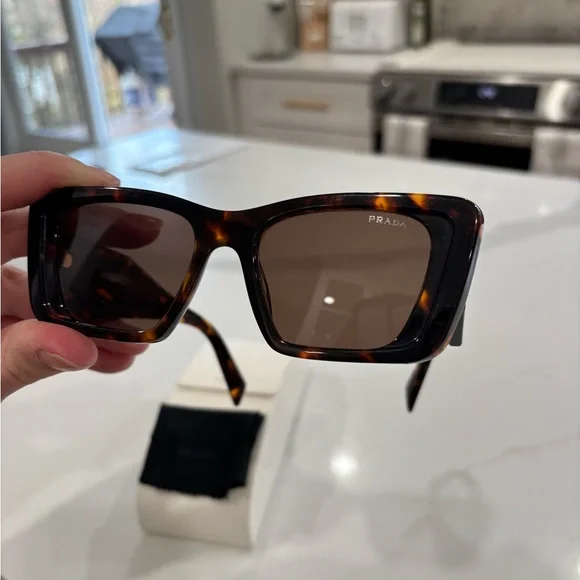 Prada Brown Symbole Butterfly 51MM Sunglasses PRADA Symbole Butterfly Women main image 4
